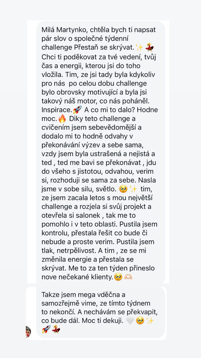 Reakce členky Klubu 0000